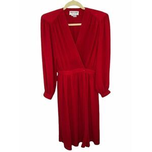 Vintage Pierre Cardin Boutique Dress Small Red